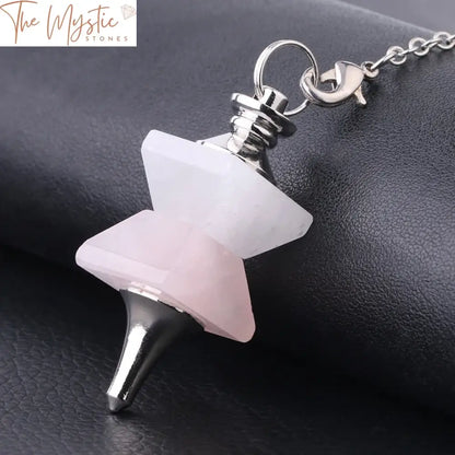 Reiki Quartz Pendulum Pendant