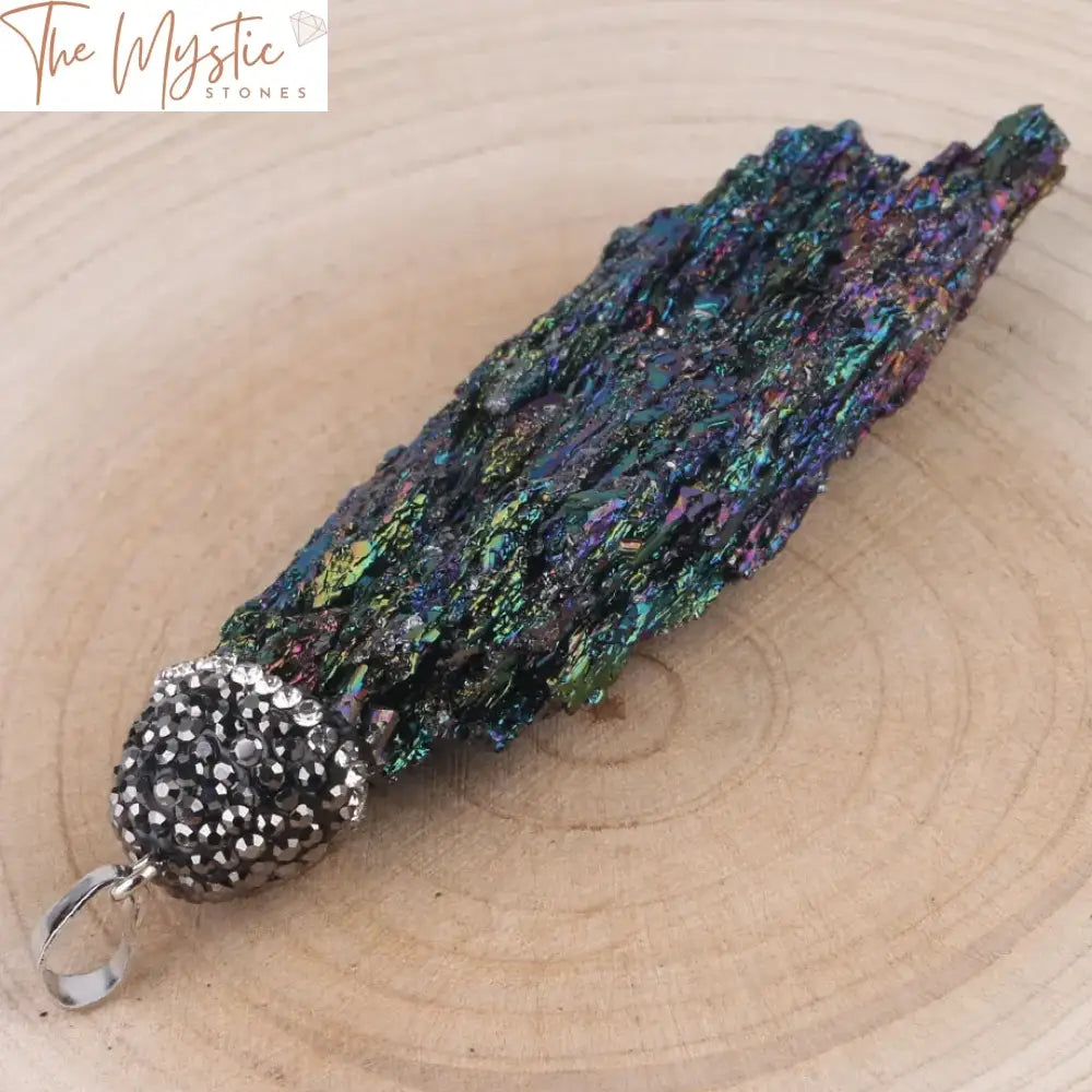 Reiki Raw Gemstone Pendant E081