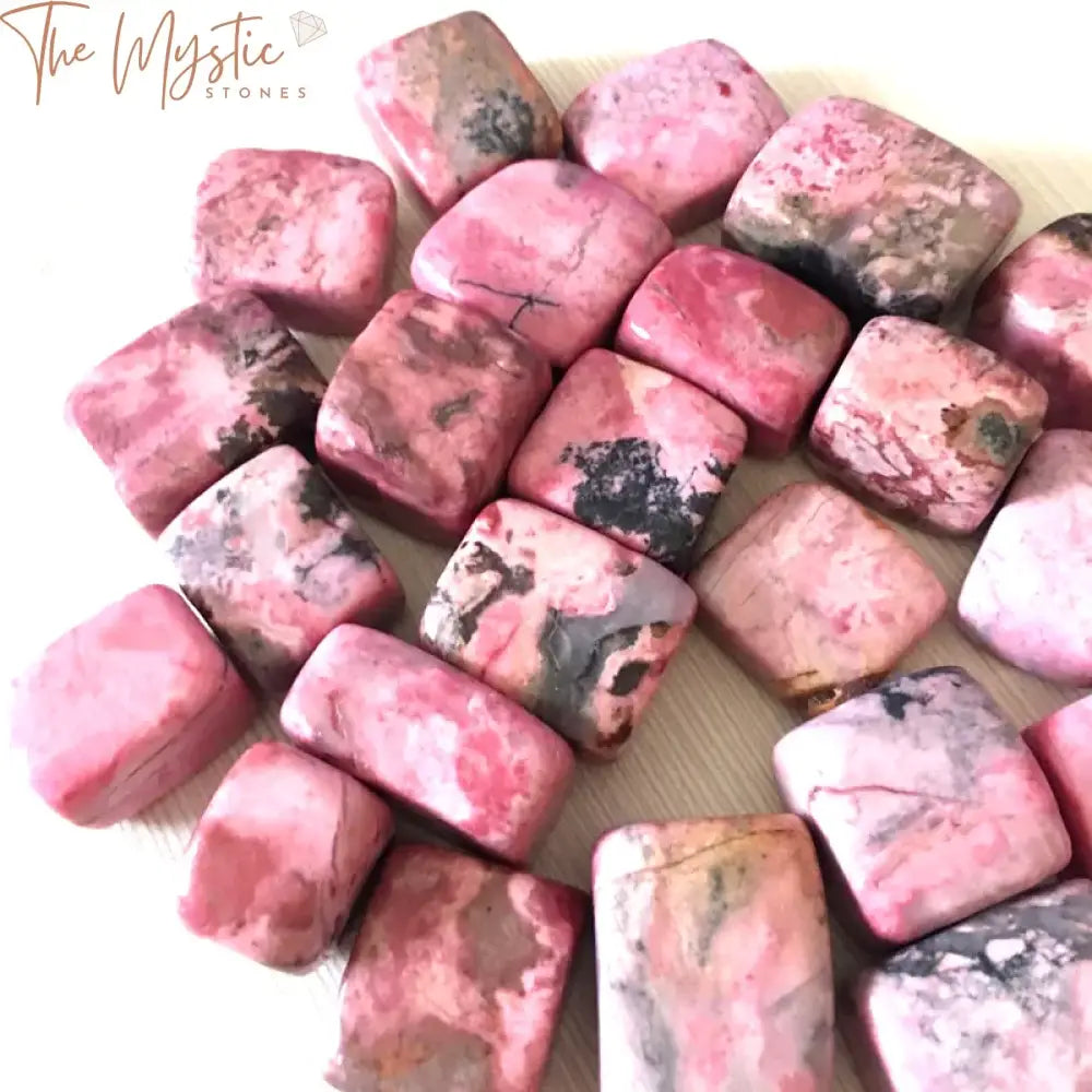 Rhodonite Crystal Tumbled Stones