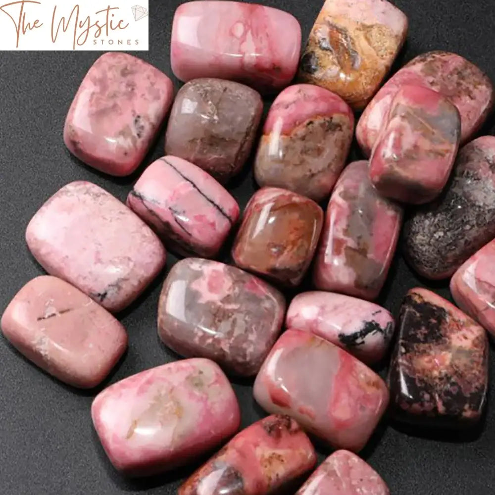 Rhodonite Crystal Tumbled Stones