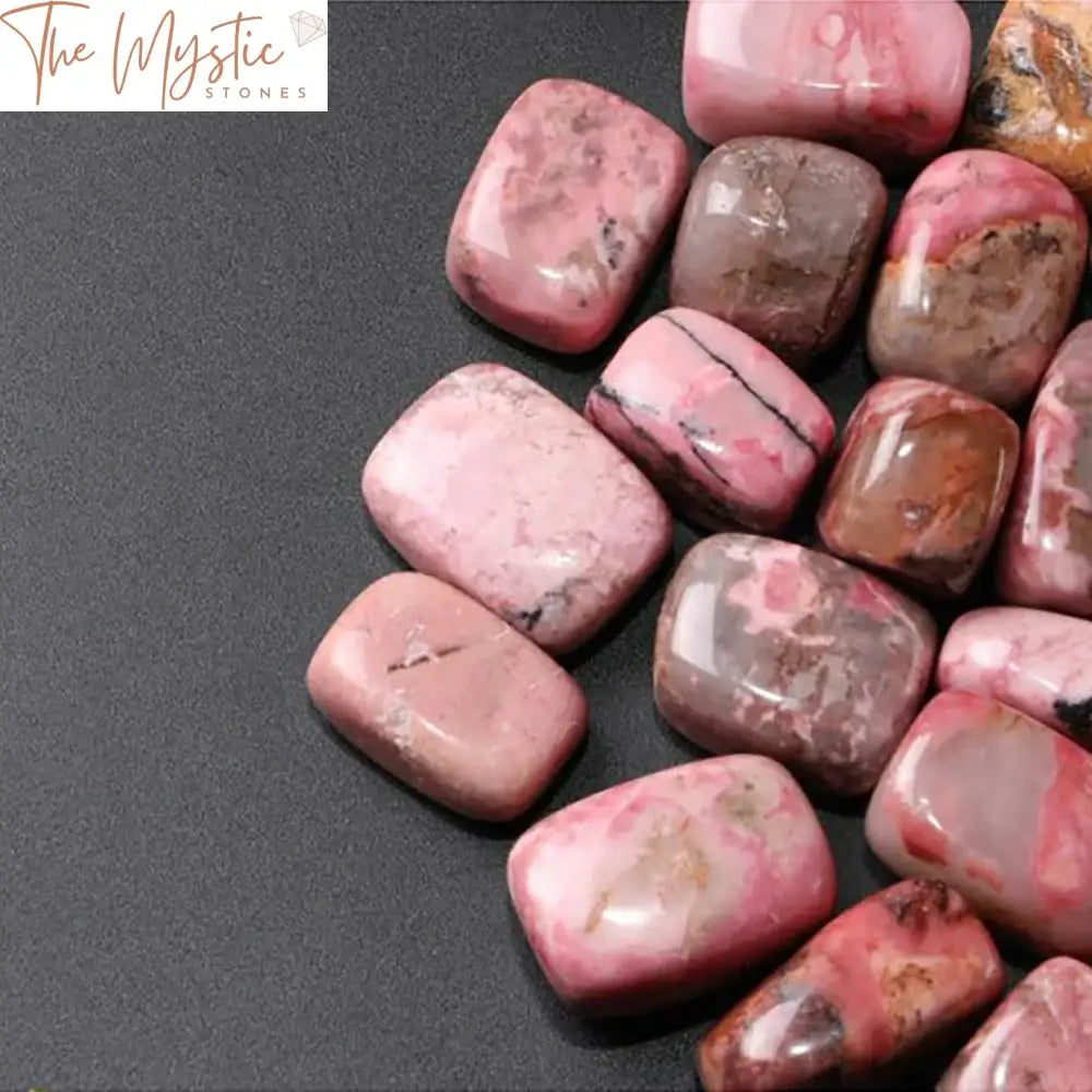 Rhodonite Crystal Tumbled Stones