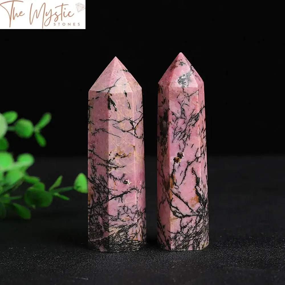 Rhodonite Hexagonal Crystal Tower