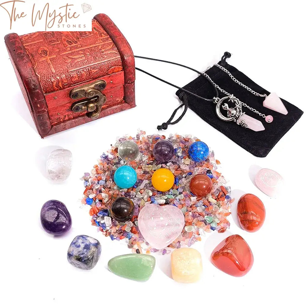 Rose Quartz Chakra Healing Set