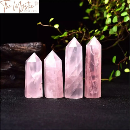 Rose Quartz Crystal Tower Point