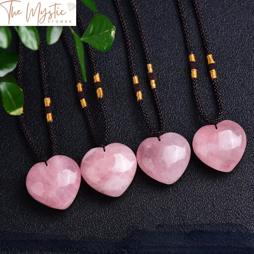 Rose Quartz Heart Pendant