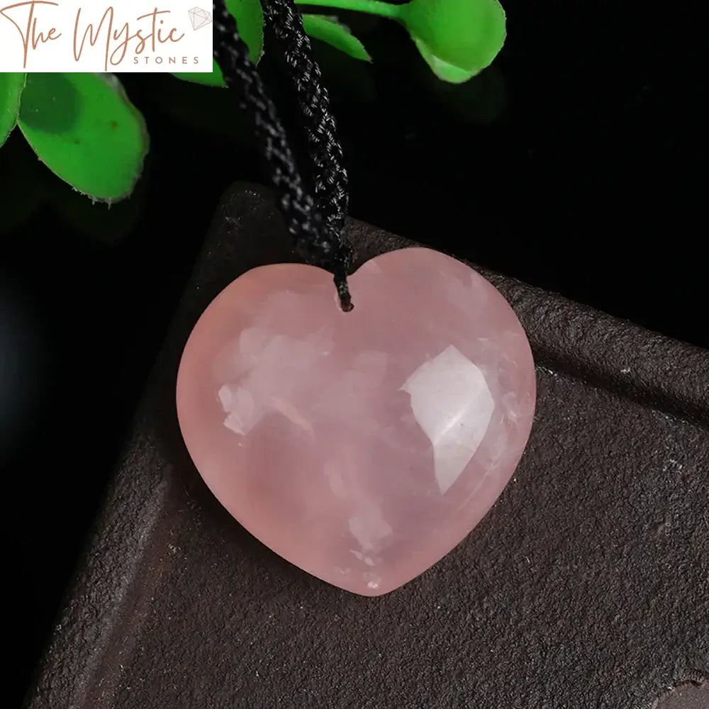 Rose Quartz Heart Pendant