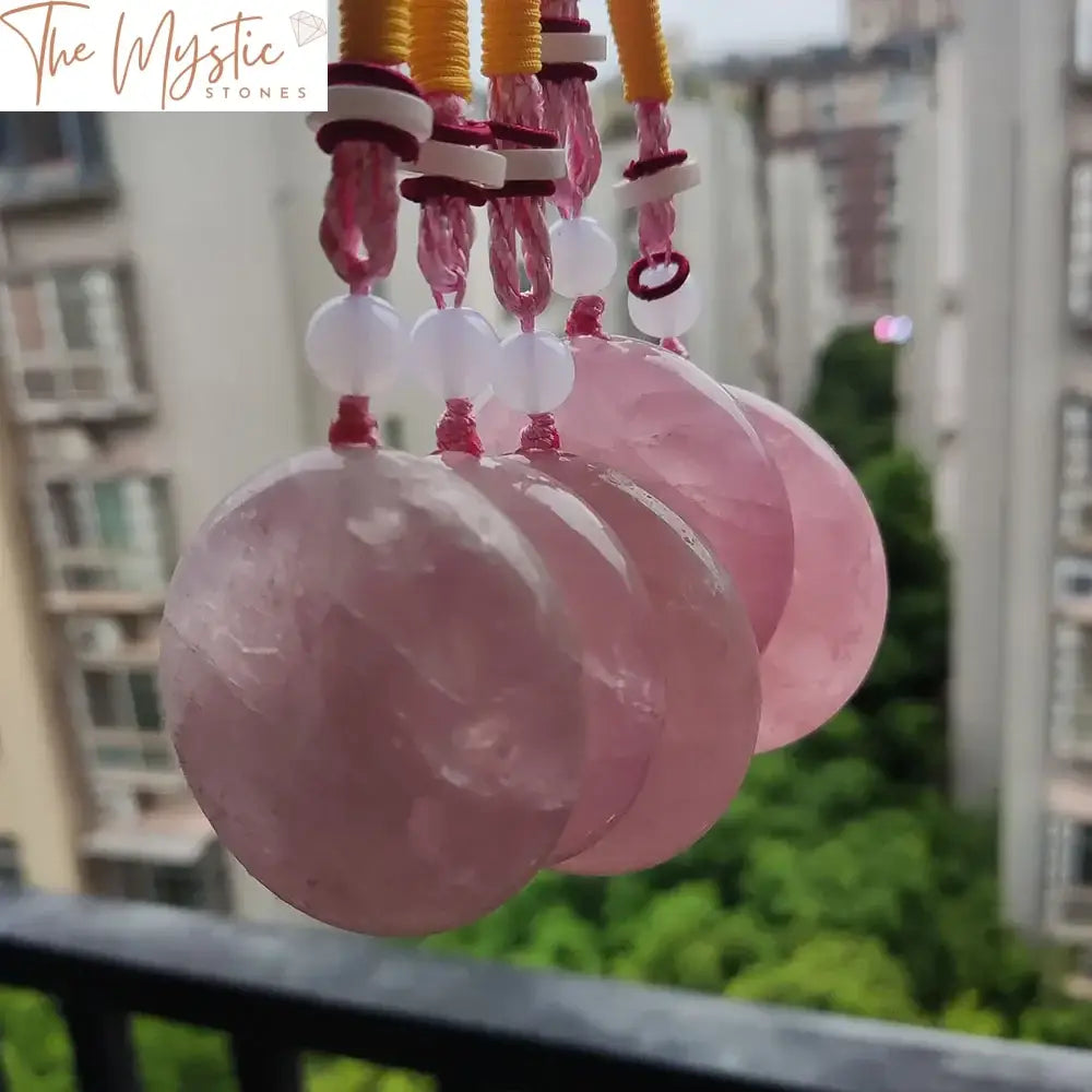 Rose Quartz & Hibiscus Crystal Chakra Healing Stone