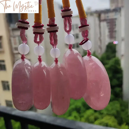 Rose Quartz & Hibiscus Crystal Chakra Healing Stone