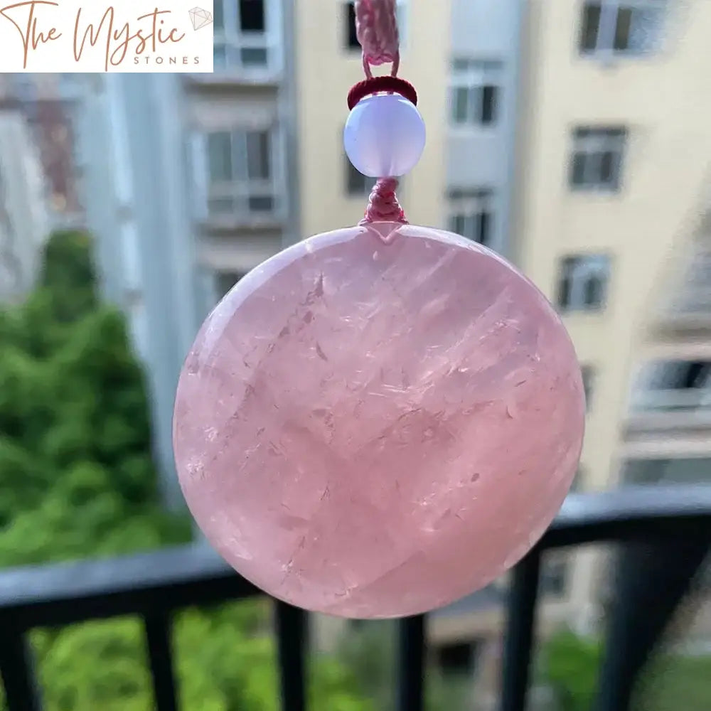 Rose Quartz & Hibiscus Crystal Chakra Healing Stone