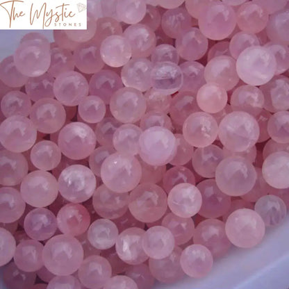 Rose Quartz Mini Spheres - Set Of 5