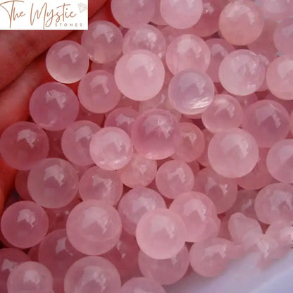 Rose Quartz Mini Spheres - Set Of 5