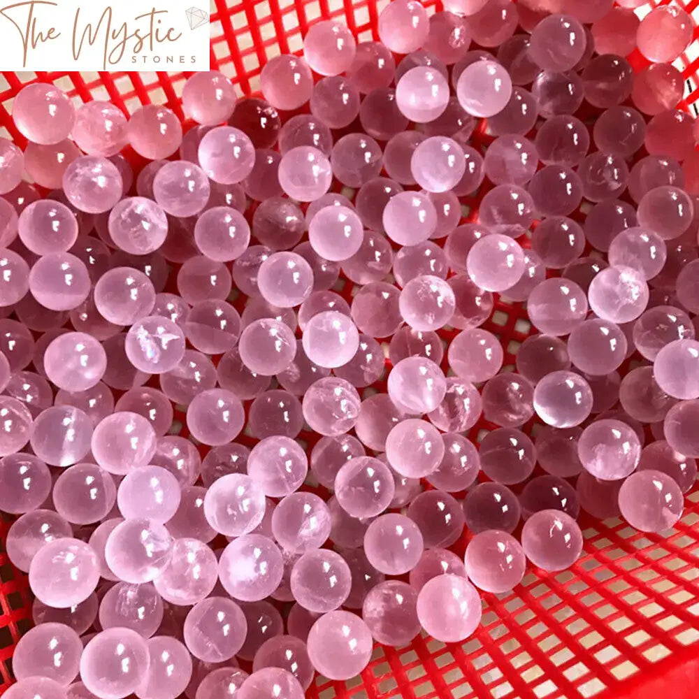 Rose Quartz Mini Spheres - Set Of 5