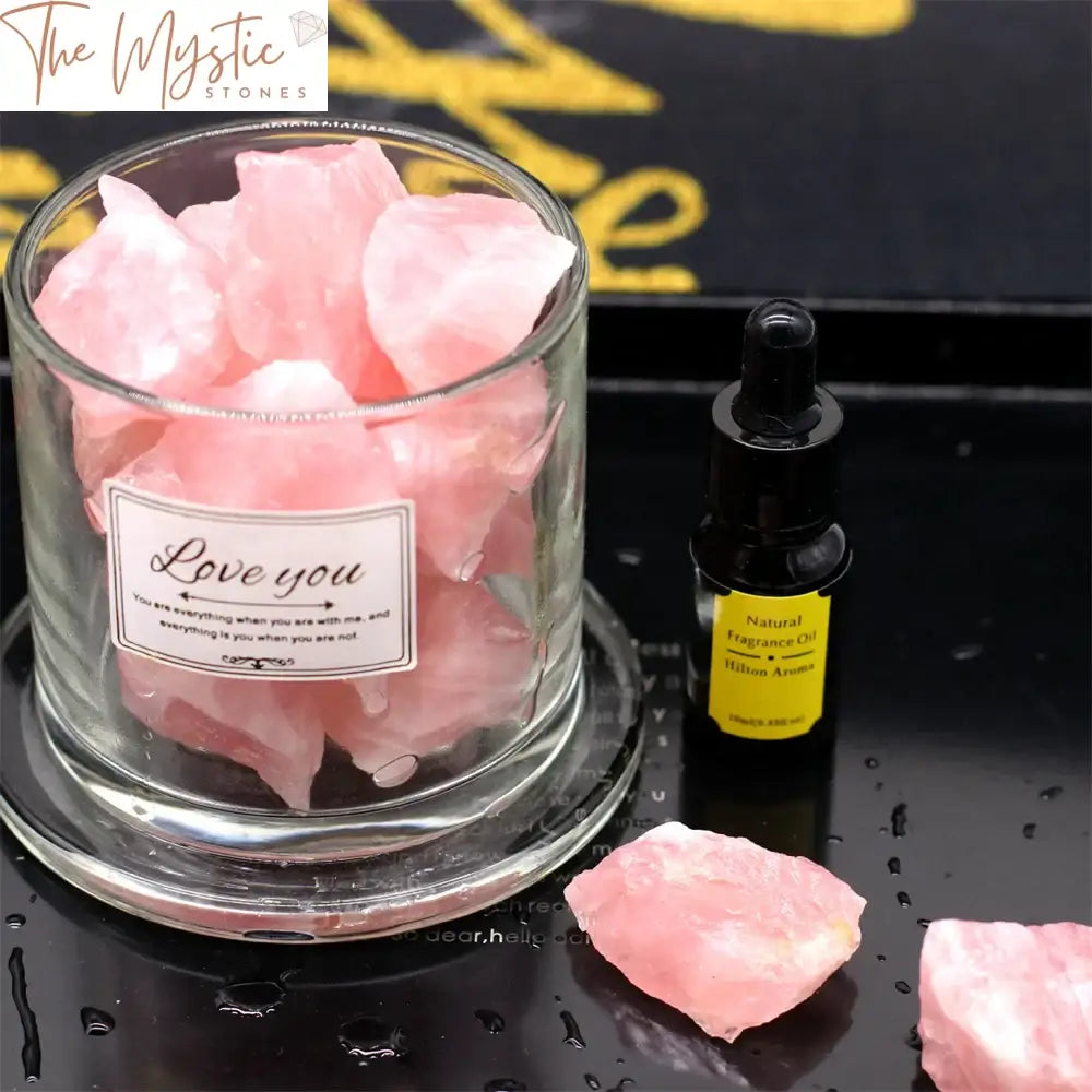 Rose Quartz Rough Crystal Stones - 100G