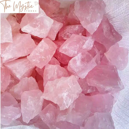 Rose Quartz Rough Crystal Stones - 100G