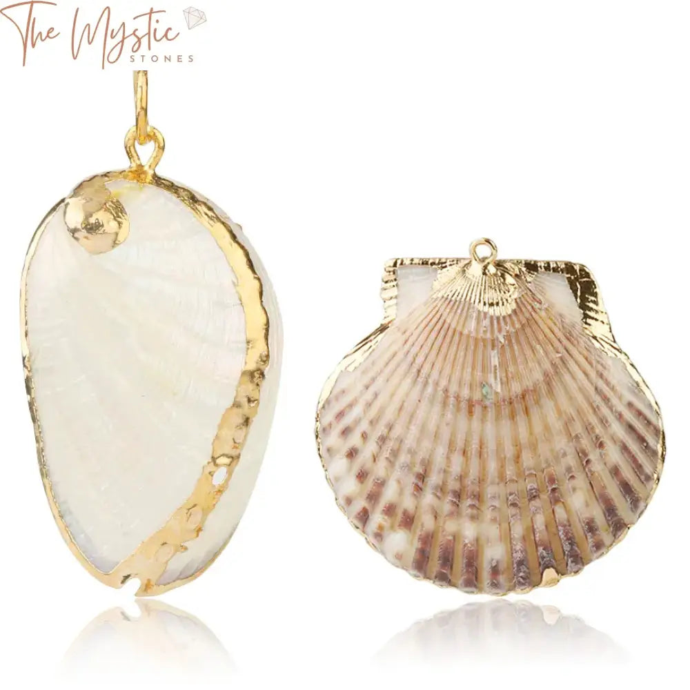 Scallop Shell Charms For Diy Jewelry