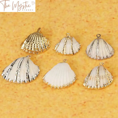 Scallop Shell Charms For Diy Jewelry