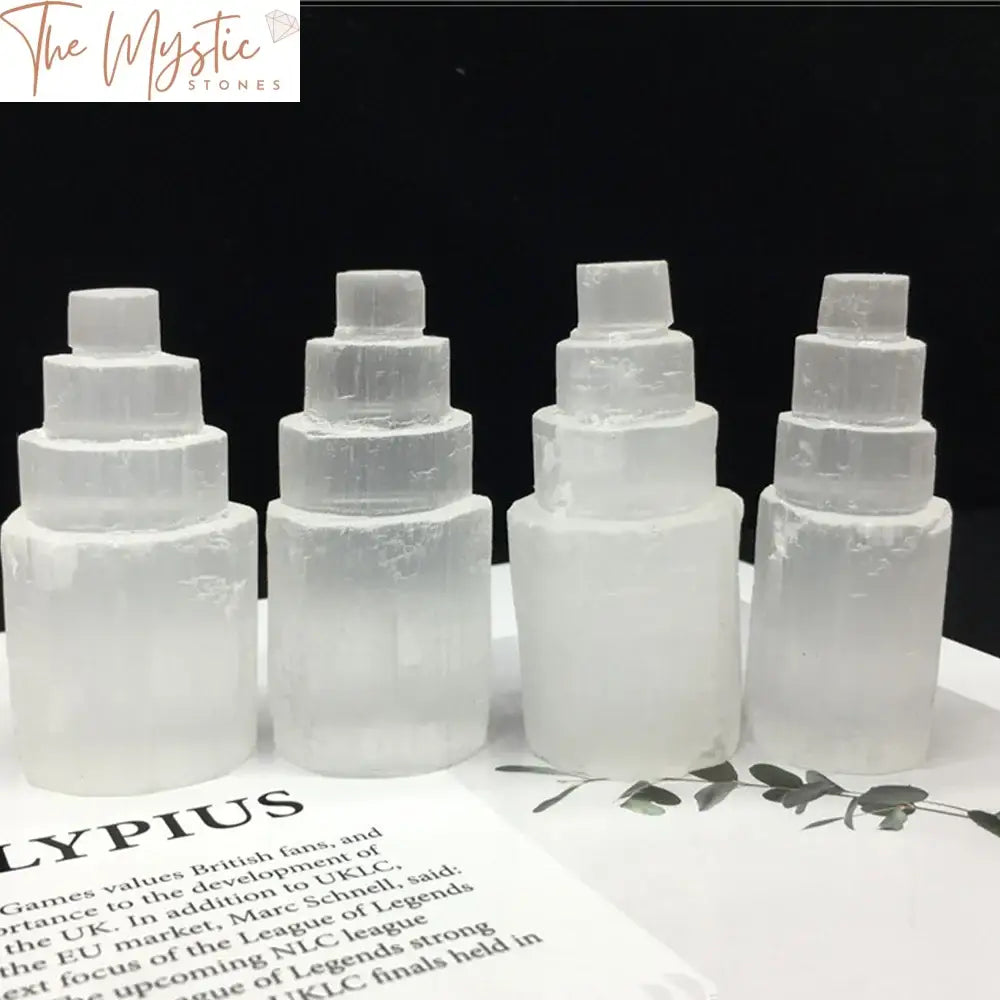 Selenite Crystal Tower Sculpture