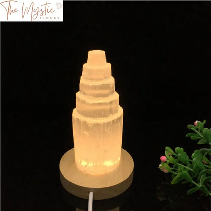 Selenite Crystal Tower Sculpture