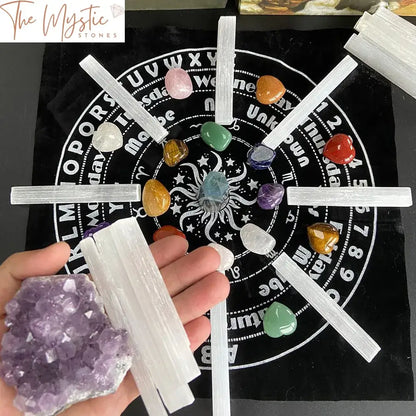 Selenite Crystal Wand Set - 500G Bulk Pack For Reiki And Chakra Healing