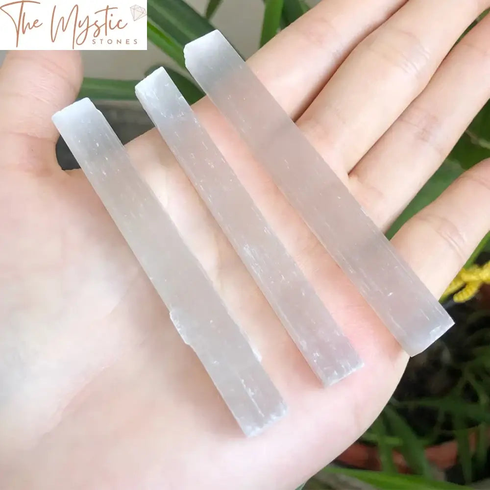 Selenite Quartz Crystal Wand 7-9Cm