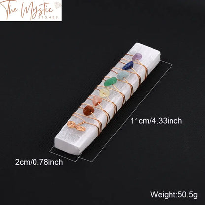 Selenite Reiki Chakra Healing Wand