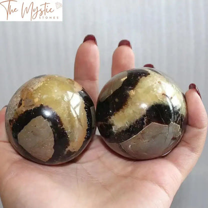 Septarian Dragon Stone Sphere - Reiki Healing Crystal Ball