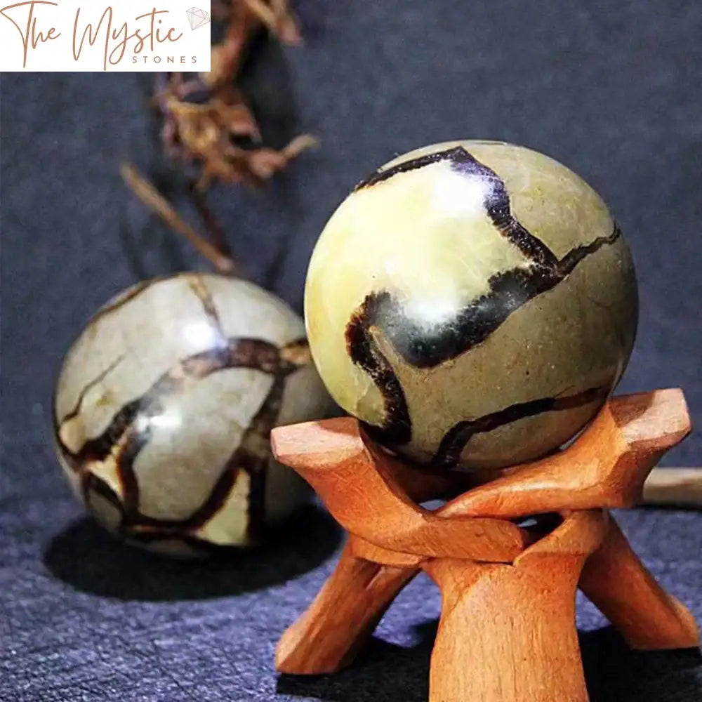 Septarian Dragon Stone Sphere - Reiki Healing Crystal Ball