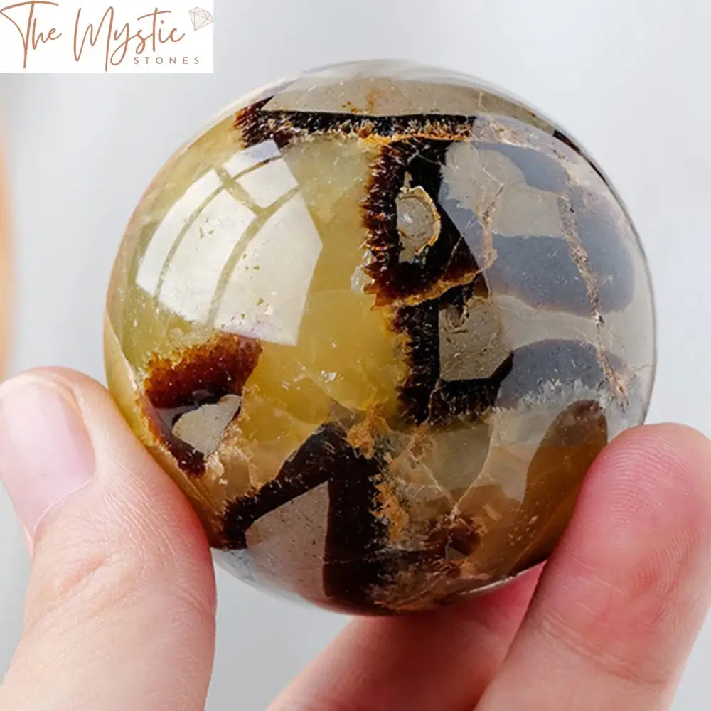 Septarian Dragon Stone Sphere - Reiki Healing Crystal Ball