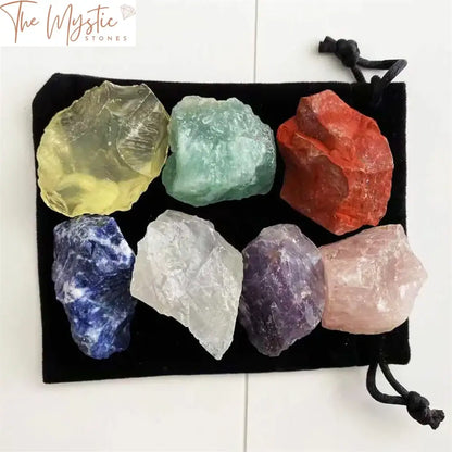 Seven Chakra Natural Quartz Healing Crystal Set