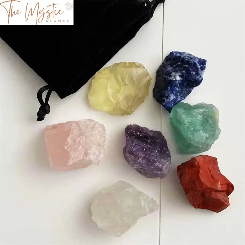 Seven Chakra Natural Quartz Healing Crystal Set