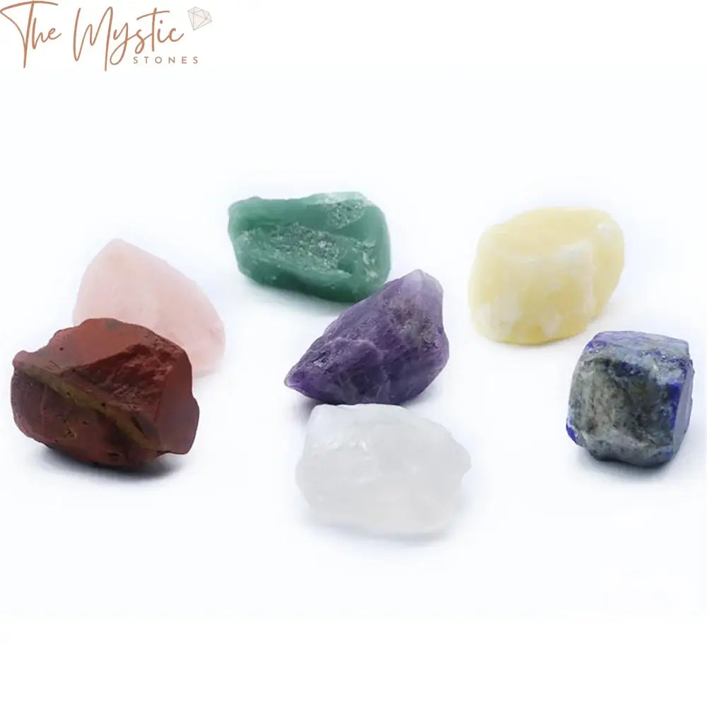 Seven Chakra Natural Quartz Healing Crystal Set