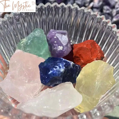 Seven Chakra Natural Quartz Healing Crystal Set