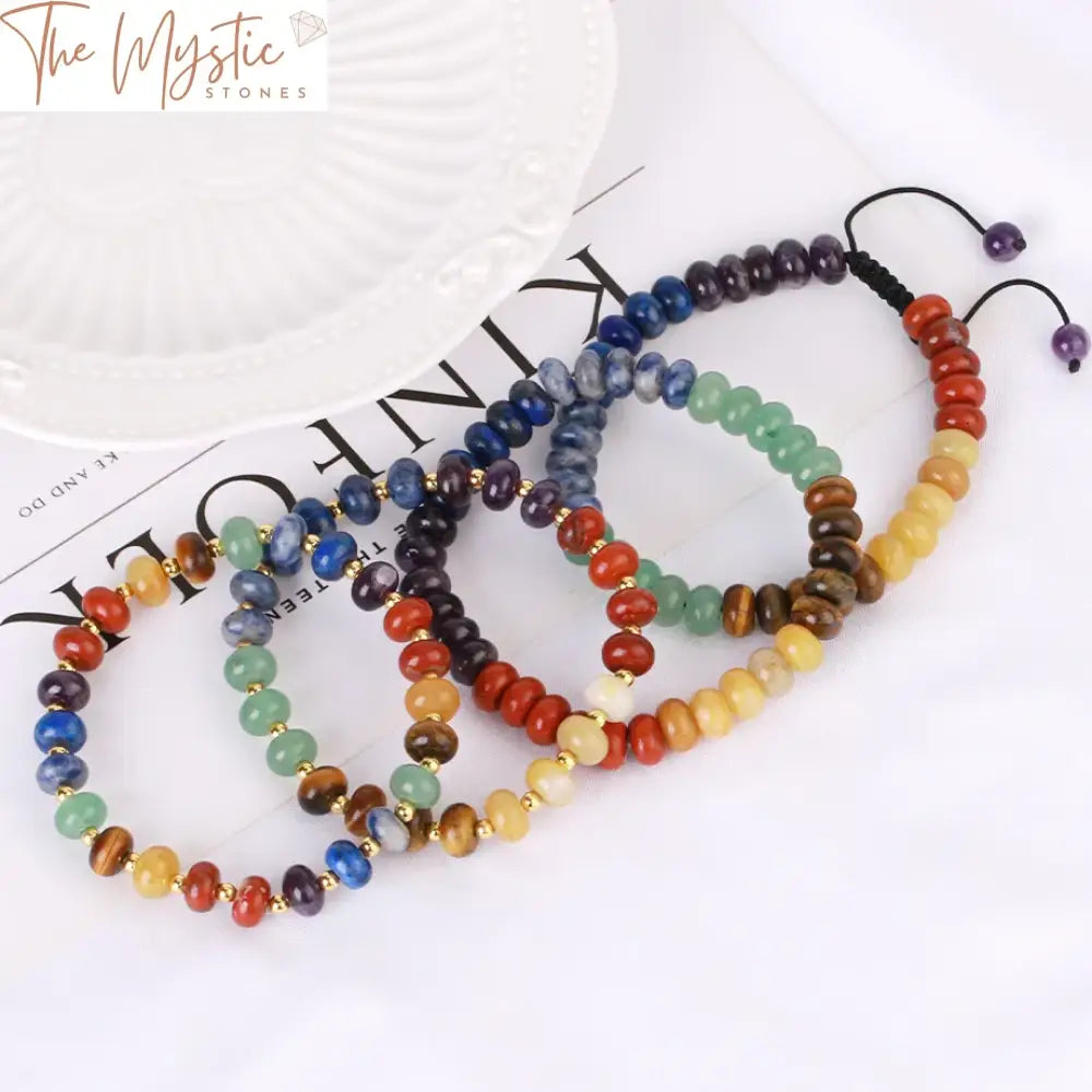 Seven Chakra Reiki Healing Bracelet