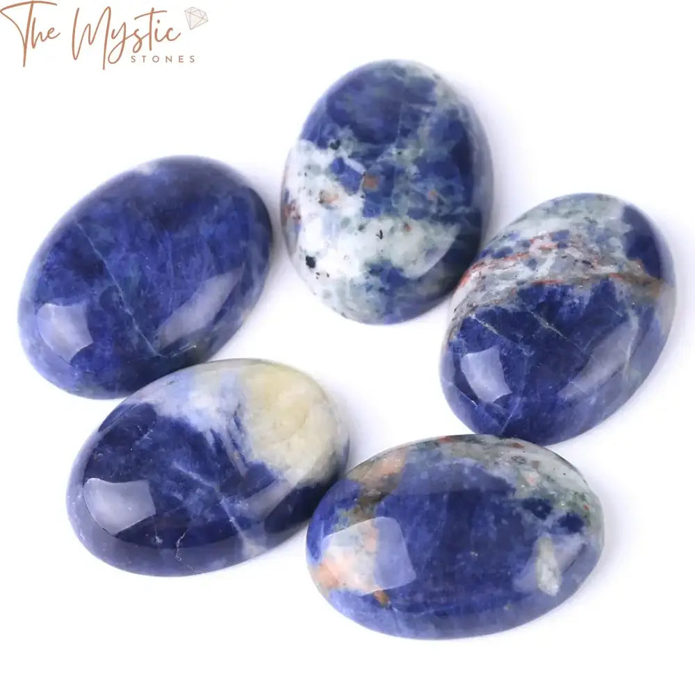 Sodalite Oval Cabochon Beads