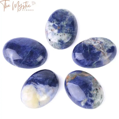 Sodalite Oval Cabochon Beads