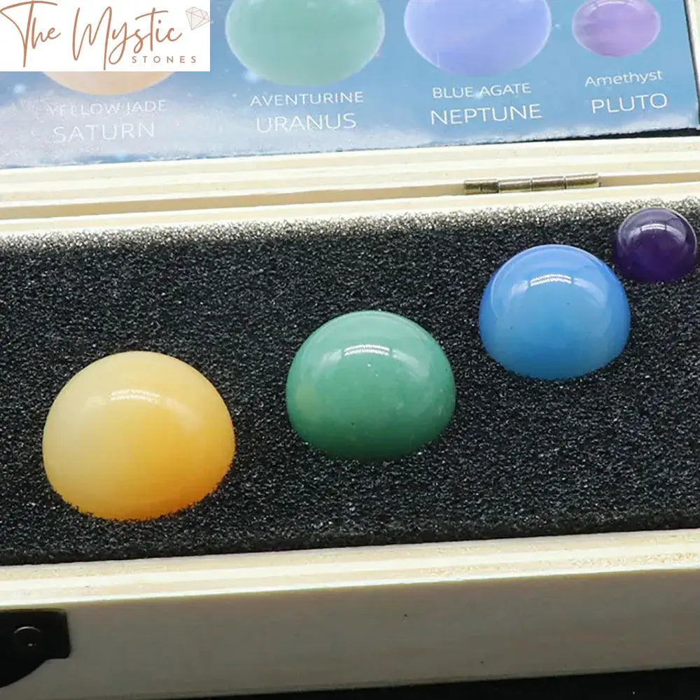 Solar System Chakra Crystal Sphere Set