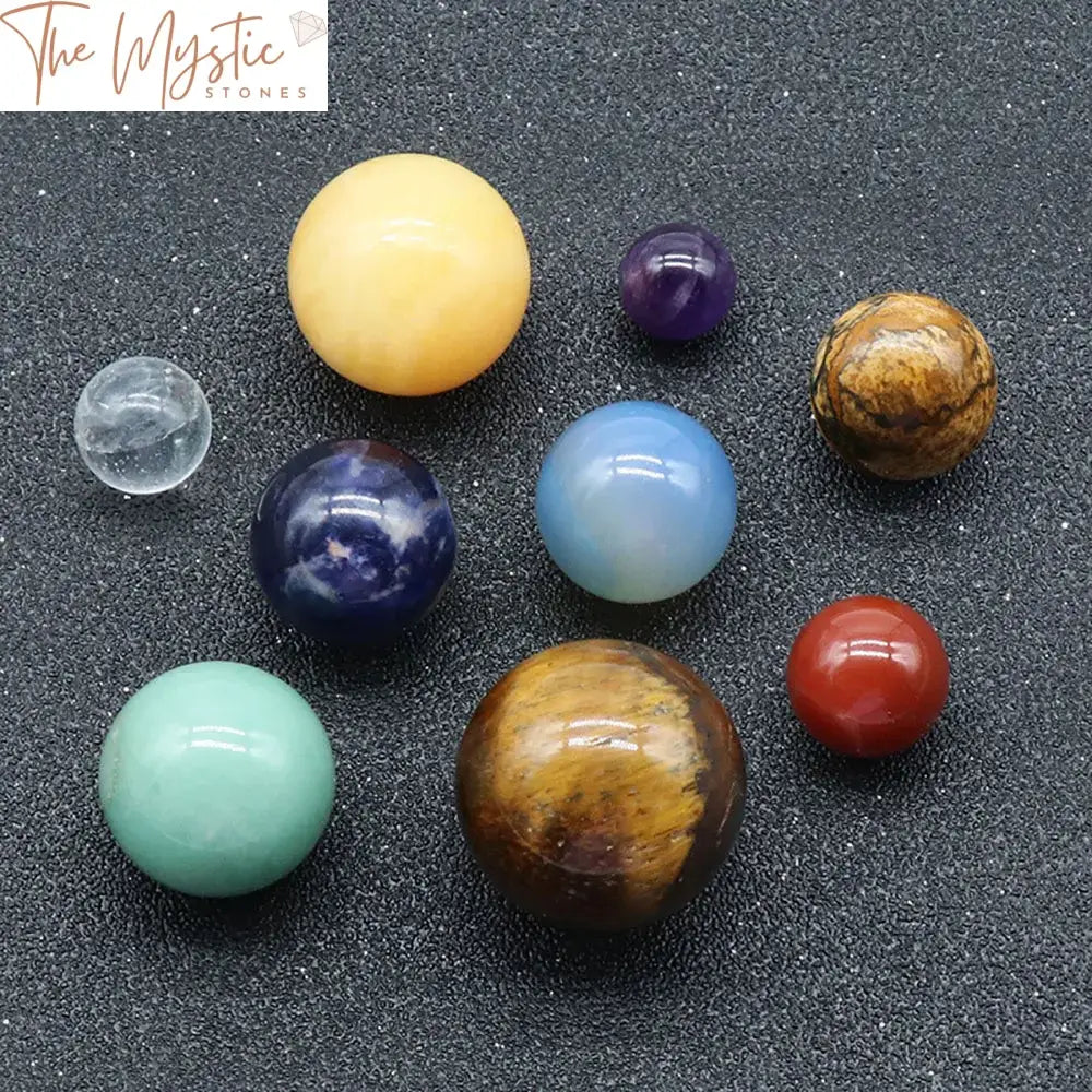 Solar System Chakra Crystal Sphere Set