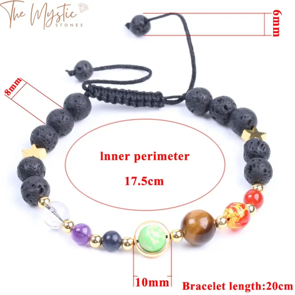 Solar System Gemstone Bracelet