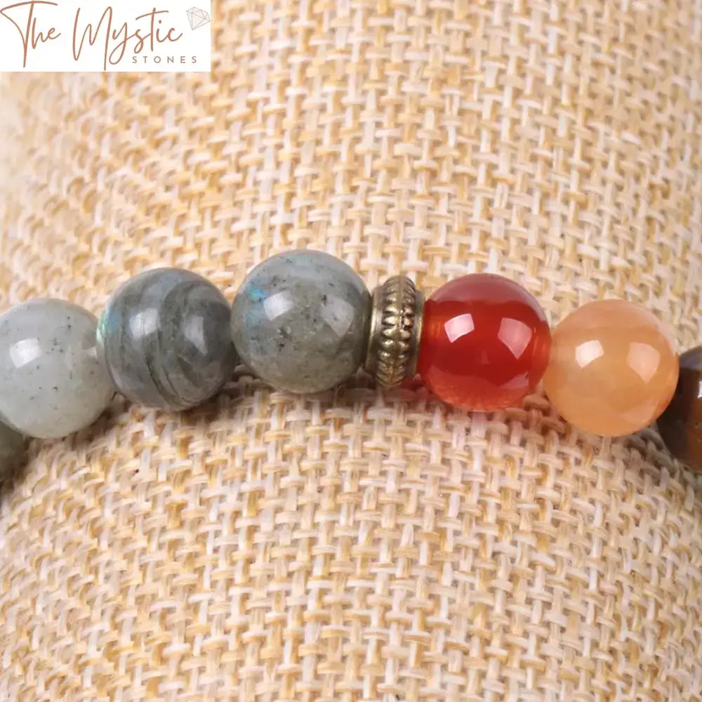 Spectrolite Labradorite Chakra Bracelet