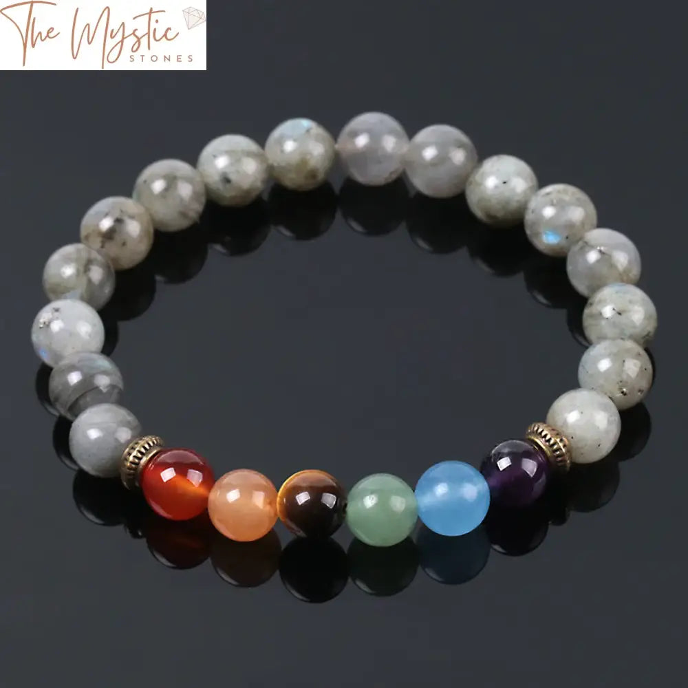 Spectrolite Labradorite Chakra Bracelet