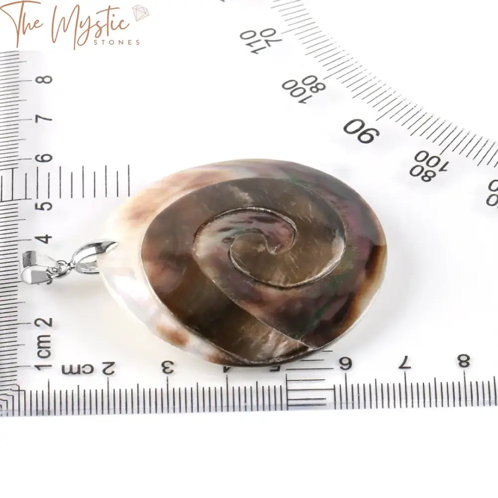 Spiral Shell Mop Pendant