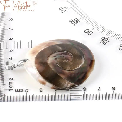 Spiral Shell Mop Pendant