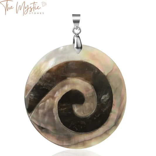 Spiral Shell Mop Pendant