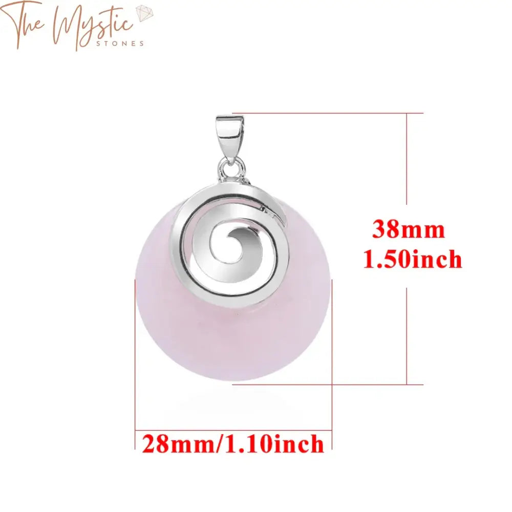 Spiral Stone Pendant Collection