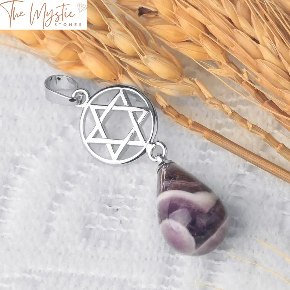 Star Of David Crystal Pendant