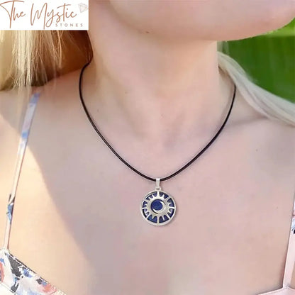 Sun & Moon Reiki Quartz Pendant