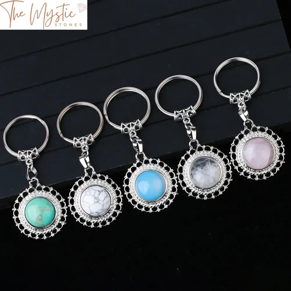 Sunflower Crystal Keychain