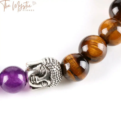 Tiger Eye 7 Chakra Mala Bracelet