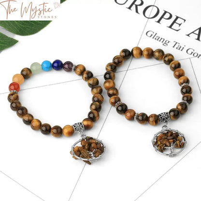 Tiger Eye Chakra Healing Bracelet