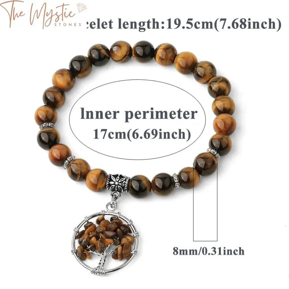 Tiger Eye Chakra Healing Bracelet